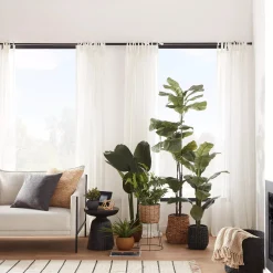 Best Natural Rattan Planter on Metal Legs Artificial Plants