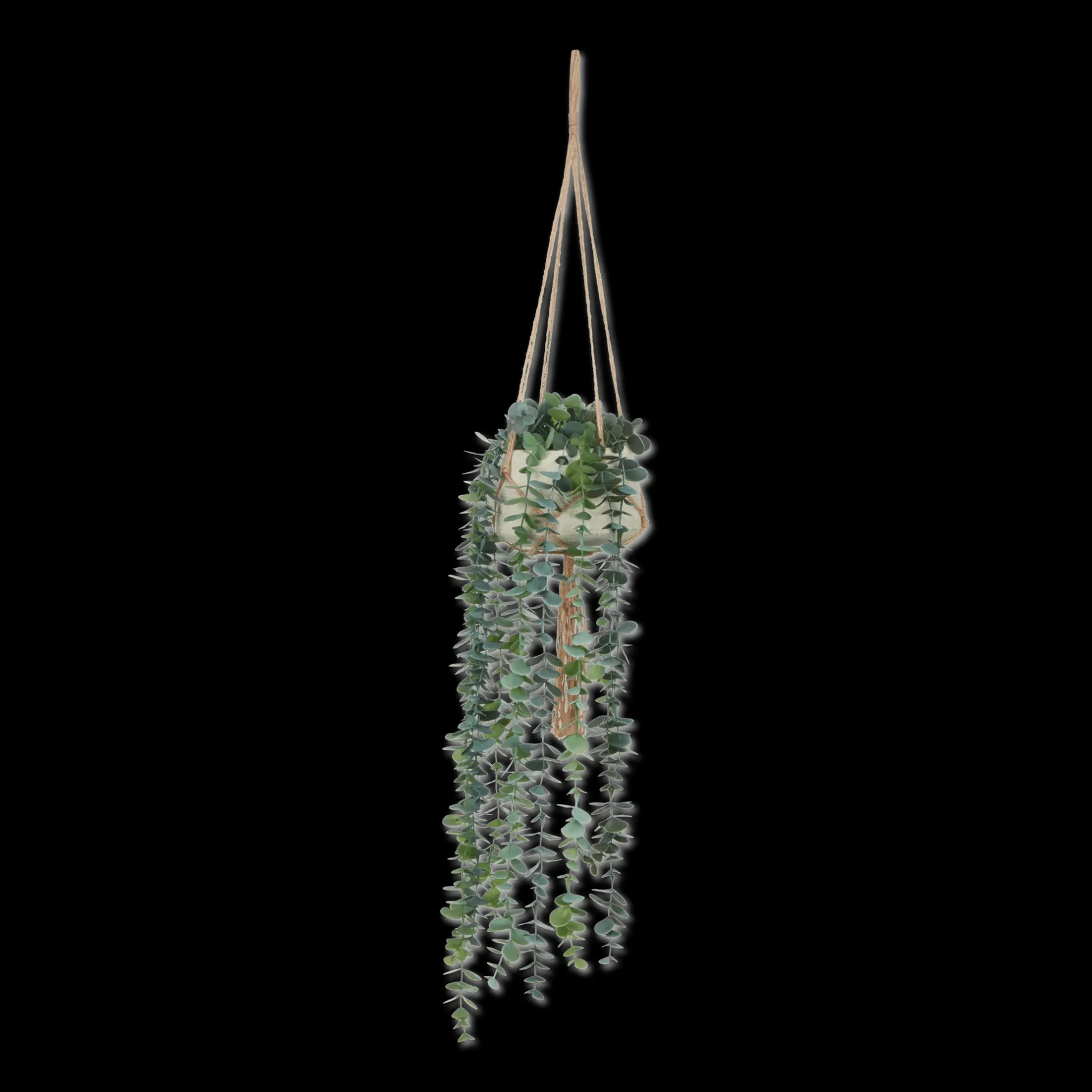 Natural Rope Hanging Eucalyptus Artificial Plants
