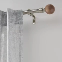 Best Natural Wood Curtain Rod Set - Diameter 13/16 mm Curtain Rods