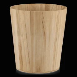 Best Natural Wood Waste Bin Bathroom Accessories|Storage Baskets & Hampers