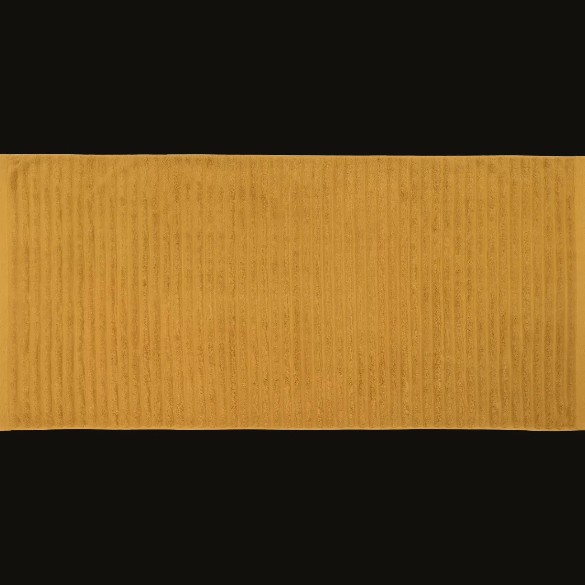 Ochre Ribbed Bath Towel Bath Towels