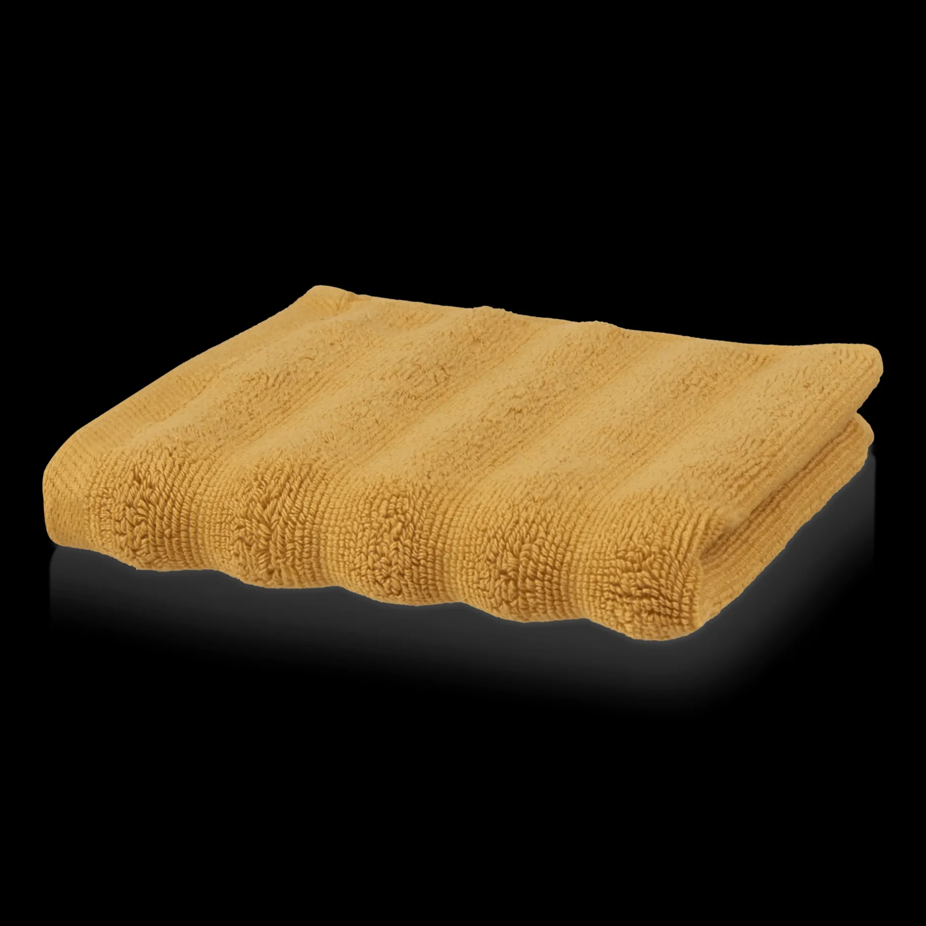 Discount Ochre Ribbed Washcloth Bath Towels