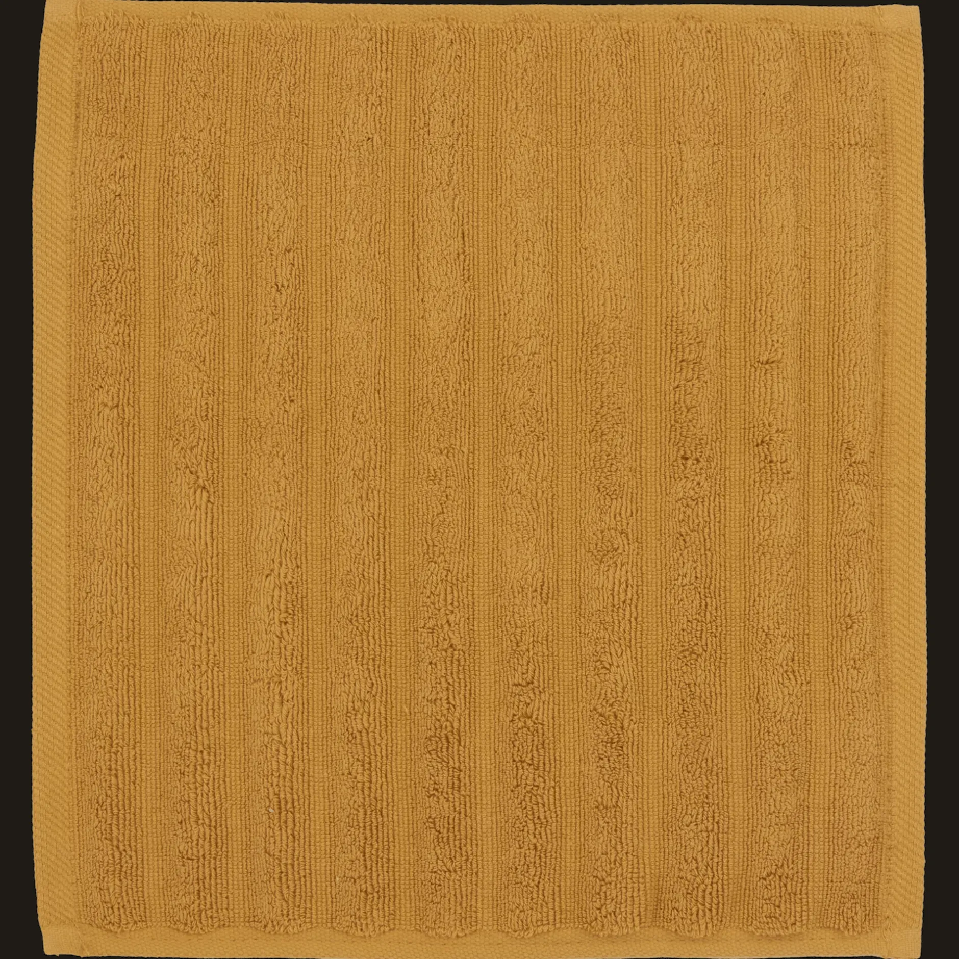 Discount Ochre Ribbed Washcloth Bath Towels