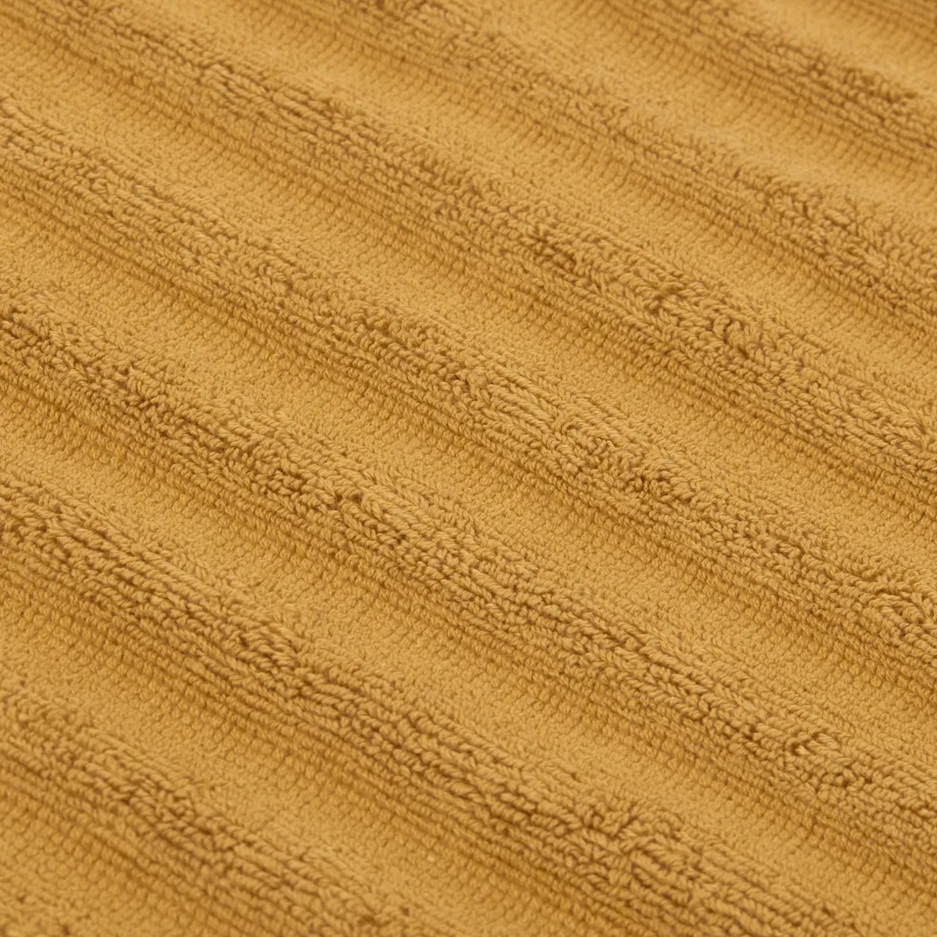 Discount Ochre Ribbed Washcloth Bath Towels