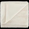 Off White Ellyn Faux Fur Throw Decorative Throws & Blankets