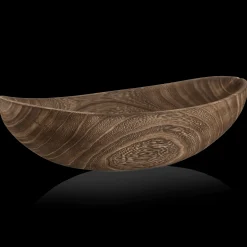 New Oval Wood Bowl Home Decorative Items & Objects