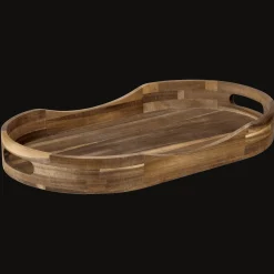 Hot Oval Wood Tray Home Decorative Items & Objects