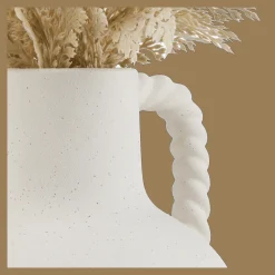 Best Pampas in Vase With Handle Artificial Plants