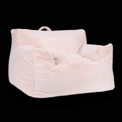 Sale Pink Kids Furry Lounge Chair Junior Bedroom Furniture