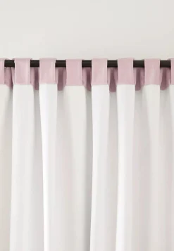 Hot Pink Taha Rod Pocket Back Tab Blackout Curtain Sheer Curtains & Window Sheer Panels|Blackout Window Curtains