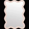 Discount Pink Wavy Mirror Junior Wall Decor & Mirrors