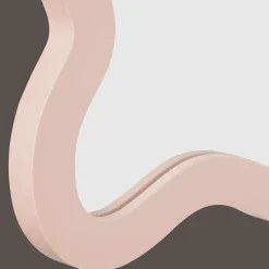 Discount Pink Wavy Mirror Junior Wall Decor & Mirrors