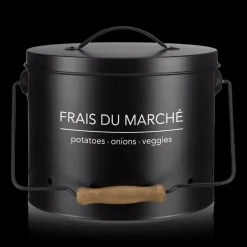 Clearance Potato/Onion/Veggies Rustic Metal Bin Dinnerware|Kitchen & Dining Accessories