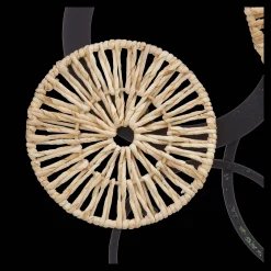 Online Rattan and Metal Circles Wall Art Wall Decorations