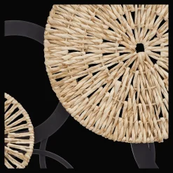 Online Rattan and Metal Circles Wall Art Wall Decorations