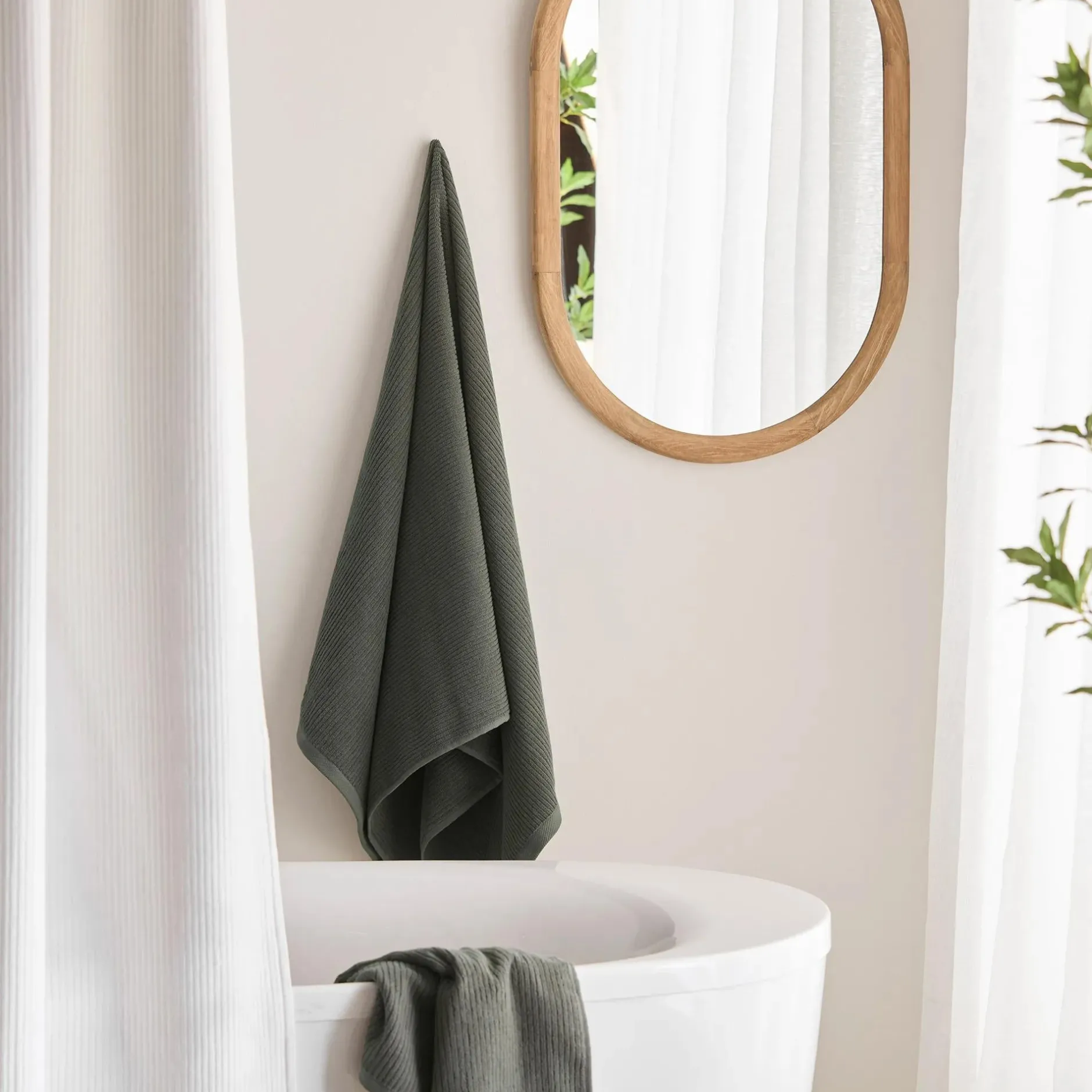 New Ribbed Bath Towel Bath Towels