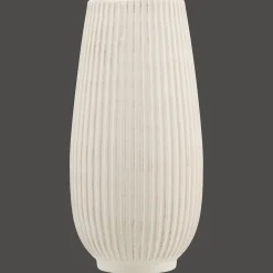 New Ribbed Ceramic Table Vase Modern Decorative Vases|Home Decorative Items & Objects