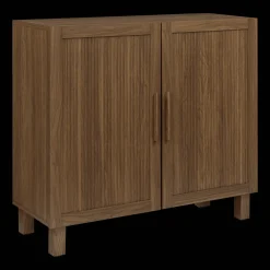 Hot Ribbed Door Walnut Veneer Buffet Furniture Accessories|Buffet Tables & Credenzas