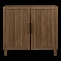 Hot Ribbed Door Walnut Veneer Buffet Furniture Accessories|Buffet Tables & Credenzas