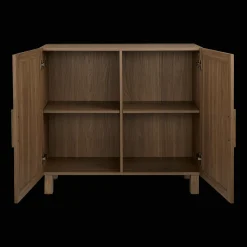 Hot Ribbed Door Walnut Veneer Buffet Furniture Accessories|Buffet Tables & Credenzas