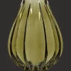 Clearance Ribbed Green Vase Modern Decorative Vases|Home Decorative Items & Objects