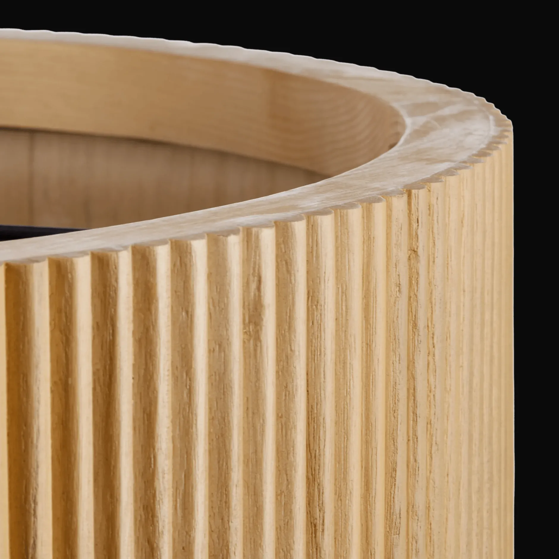 Sale Ribbed Wood Ceiling Lamp Ceiling Lamps