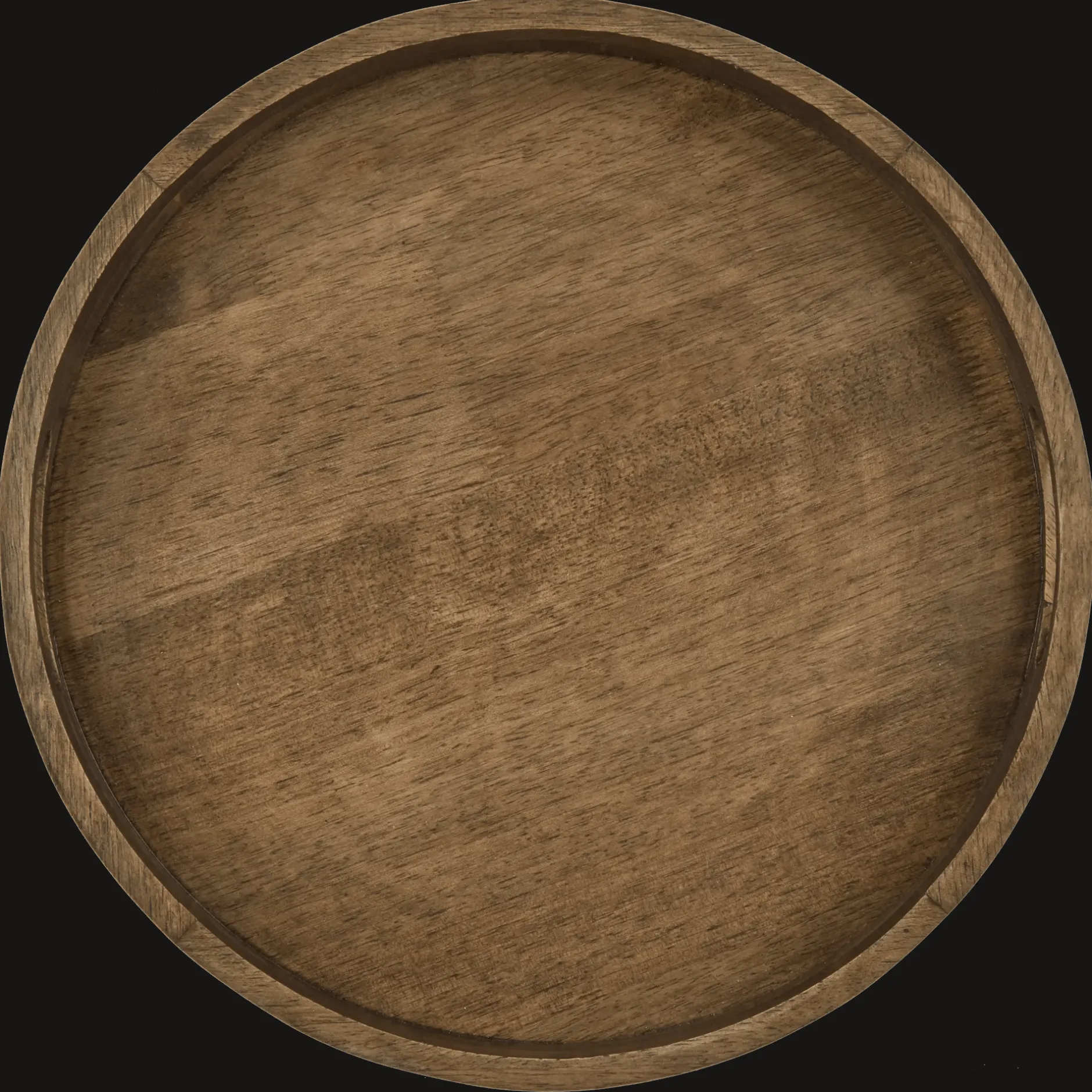 Best Round Dark Wood Tray Home Decorative Items & Objects