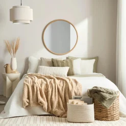 Best Round Mirror with Natural Frame Mirrors