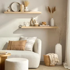 Discount Round Patterned Wood Tray Home Decorative Items & Objects