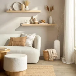 Discount Round Patterned Wood Tray Home Decorative Items & Objects