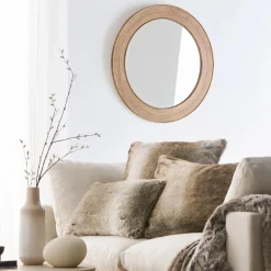 Best Round Pine Wood Mirror Mirrors