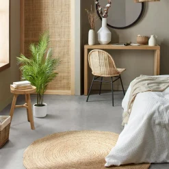 Clearance Round Solid Jute Rug Rugs