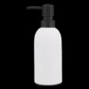 Hot Rubber Coated Black and White Soap Dispenser Bathroom Accessories