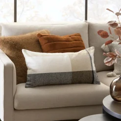 Discount Rust Cougar Faux Fur Throw Pillow Decorative Throw Pillows