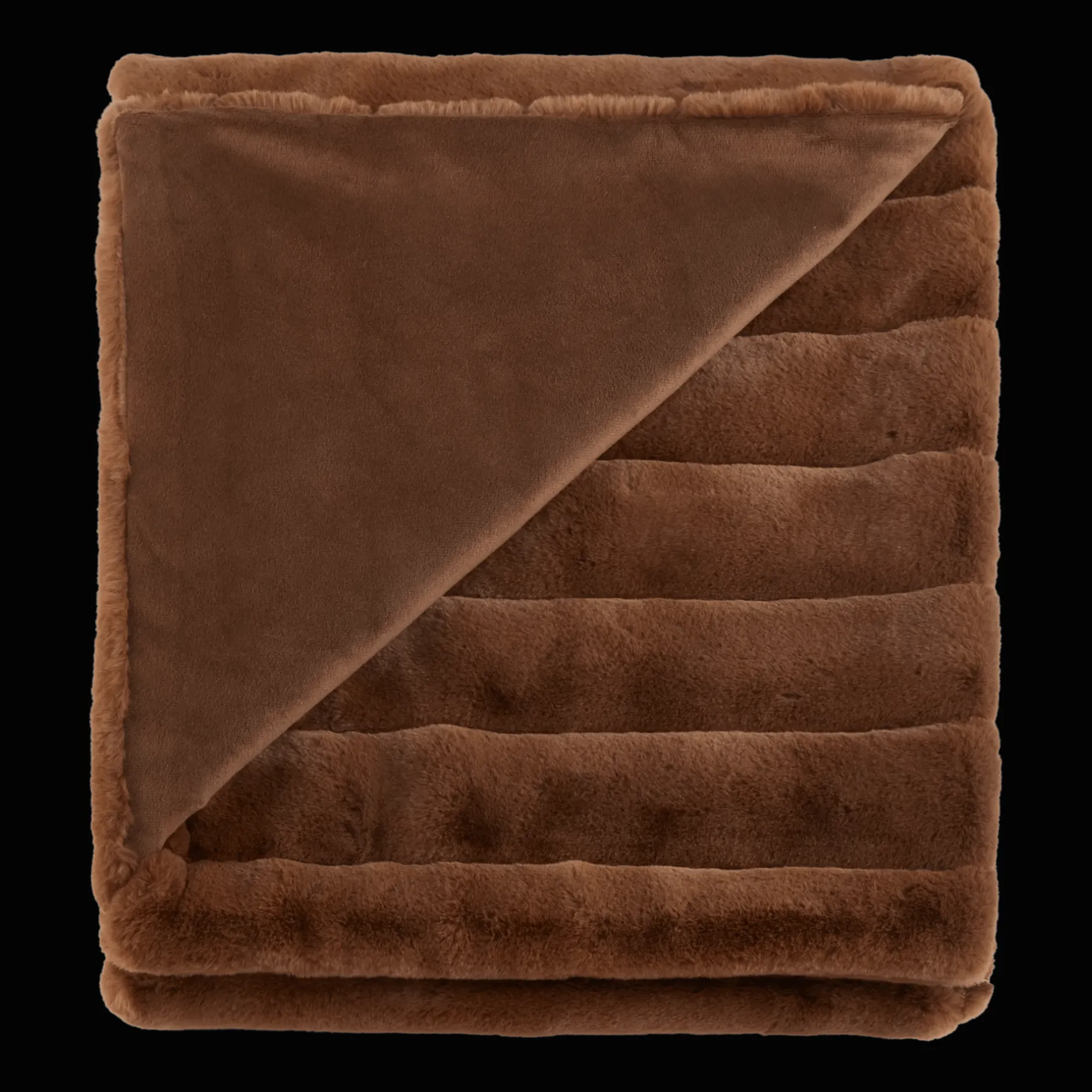 Hot Rust Cougar Faux Fur Throw Decorative Throws & Blankets