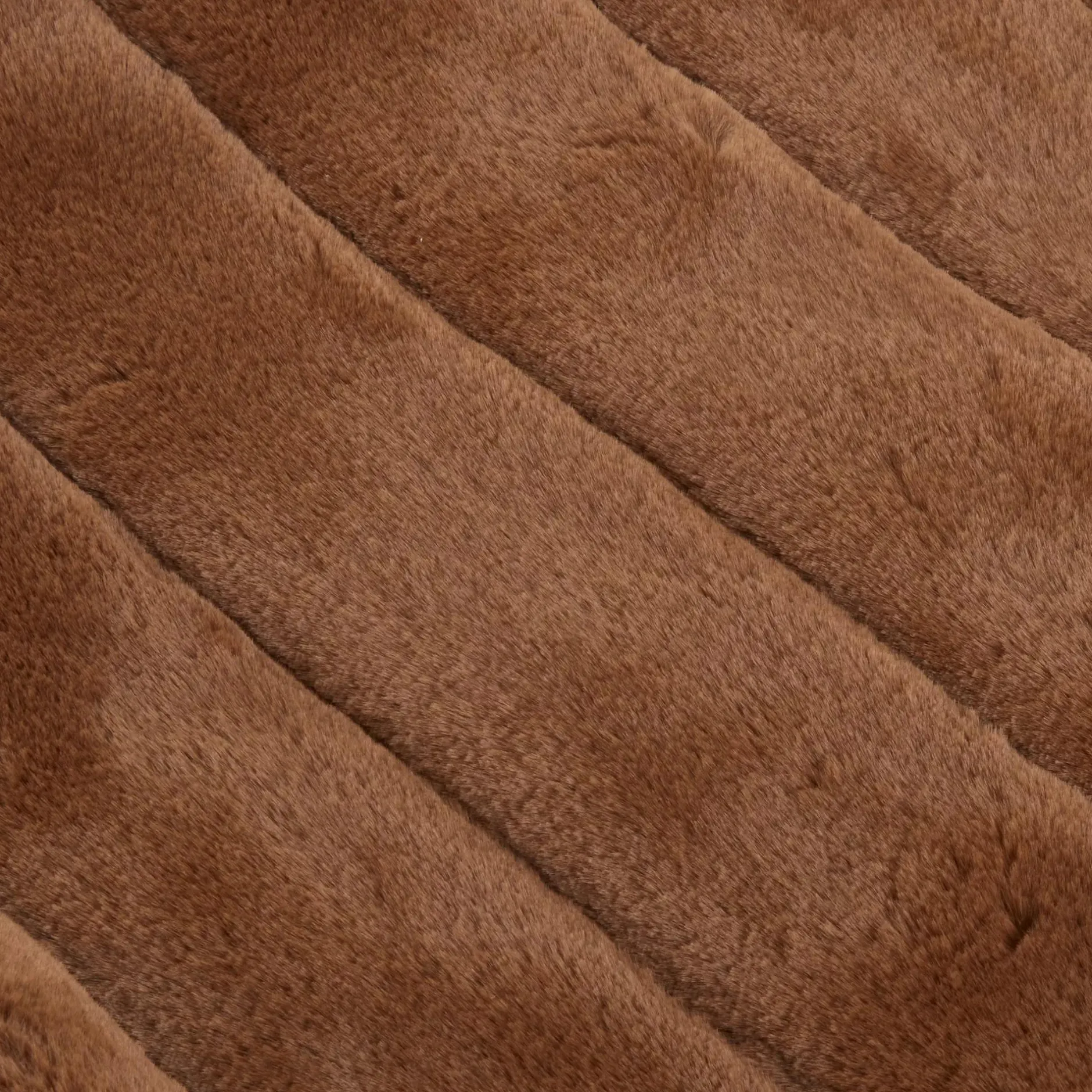 Hot Rust Cougar Faux Fur Throw Decorative Throws & Blankets