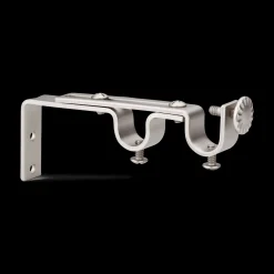 Satin Double Brackets Curtain Rod Set Accessories|Curtain Rods