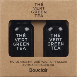 Online Set of 2 - Green Tea Fragrance Oil Candles & Candle Stick Holders