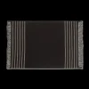Hot Set of 4 Black & Natural Fringed Fabric Placemats Dinnerware|Kitchen & Dining Accessories