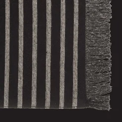 Hot Set of 4 Black & Natural Fringed Fabric Placemats Dinnerware|Kitchen & Dining Accessories