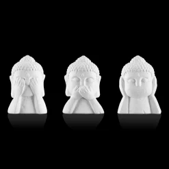 Online Set of 3 Buddha Statues Home Decorative Items & Objects