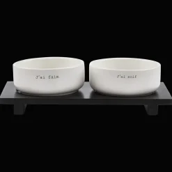 New Set of 2 pet bowls Home Decorative Items & Objects