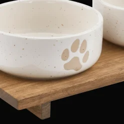 Sale Set of 2 Pet Paw Ceramic Bowls Home Decorative Items & Objects