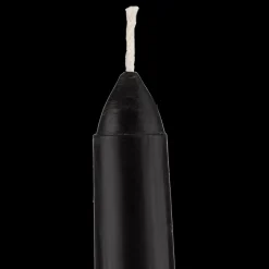 Discount Set of 8 Unscented Tapered Black Candles Candles & Candle Stick Holders