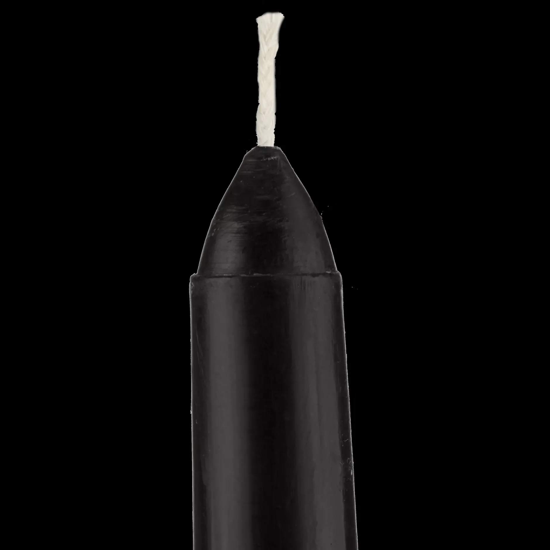 Discount Set of 8 Unscented Tapered Black Candles Candles & Candle Stick Holders