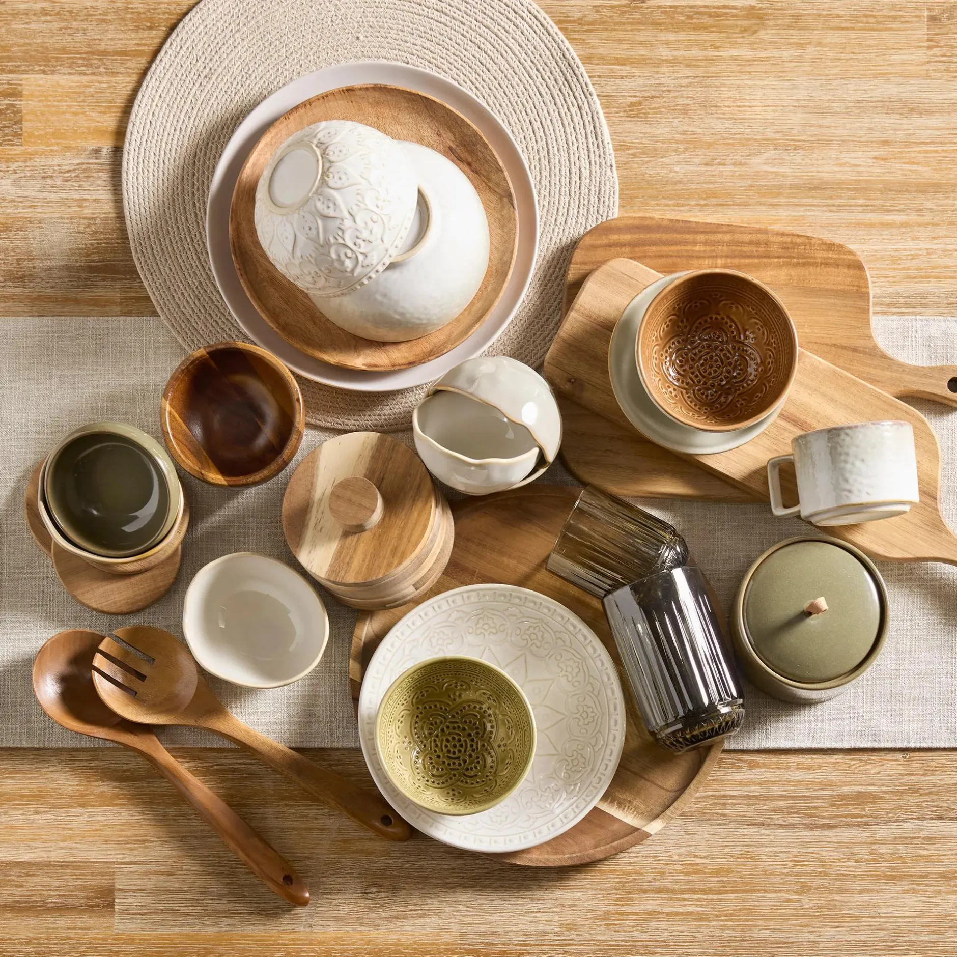 Best Set of Wood Spoon & Fork Dinnerware|Kitchen & Dining Accessories