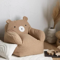 Clearance Sherpa Bear-Shaped Chair Junior Bedroom Furniture