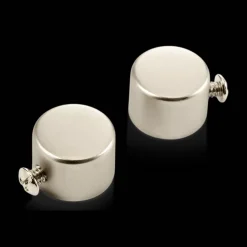 Discount Silver Pole End Caps Curtain Rod Set Accessories|Curtain Rods