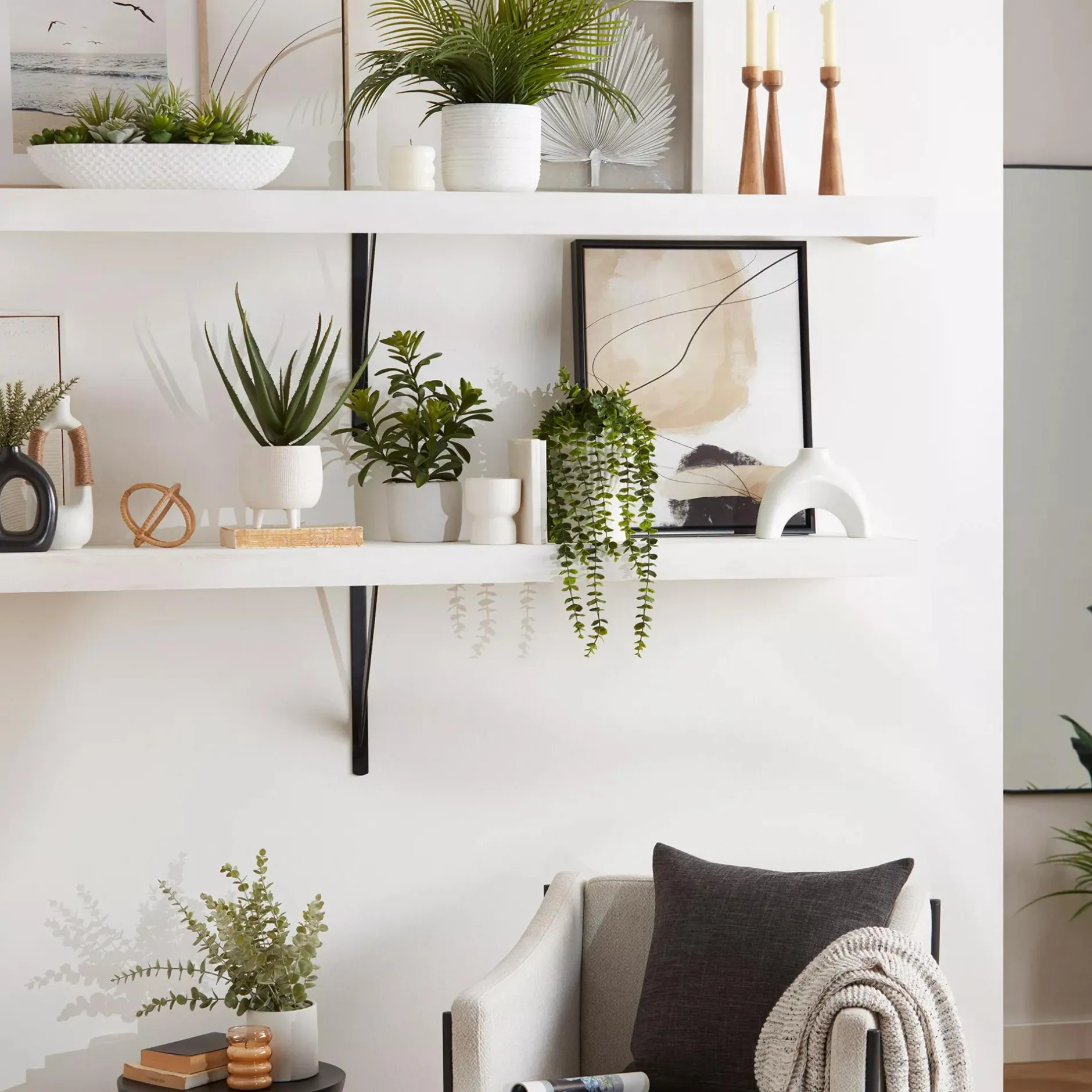 Succulents in Cement Tray Artificial Plants