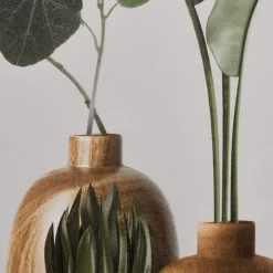 Clearance Succulents in Wood Vase Printed Framed Canvas Printed & Photography Wall Art Canvases